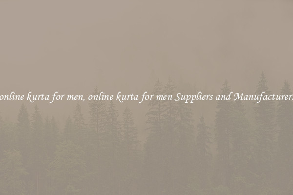 online kurta for men, online kurta for men Suppliers and Manufacturers
