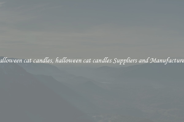 halloween cat candles, halloween cat candles Suppliers and Manufacturers