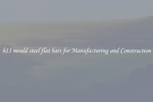 h13 mould steel flat bars for Manufacturing and Construction