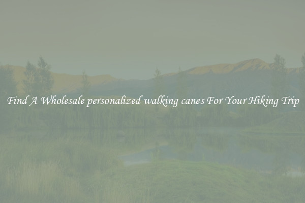 Find A Wholesale personalized walking canes For Your Hiking Trip