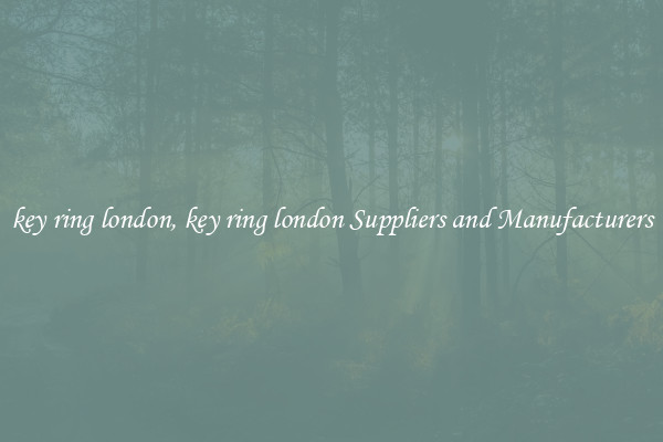 key ring london, key ring london Suppliers and Manufacturers
