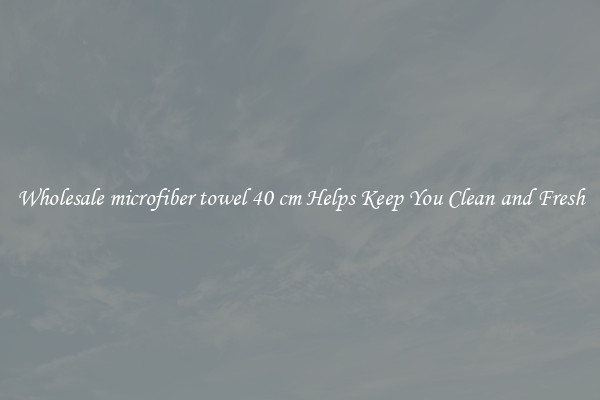 Wholesale microfiber towel 40 cm Helps Keep You Clean and Fresh