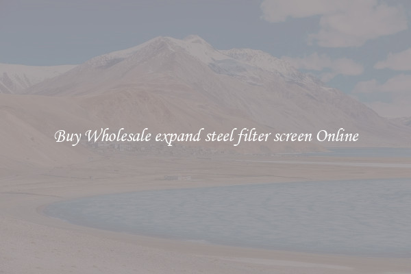 Buy Wholesale expand steel filter screen Online