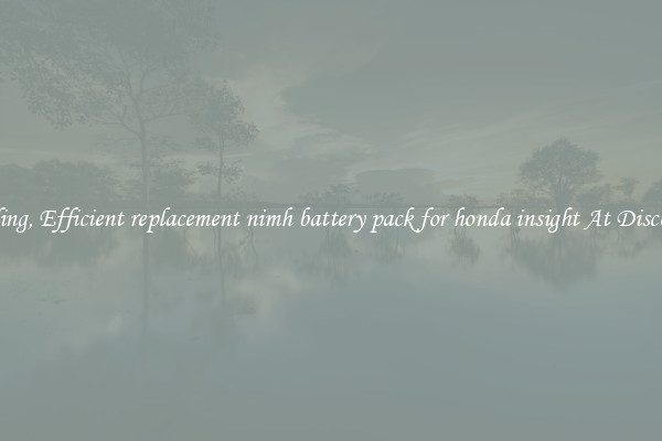 Leading, Efficient replacement nimh battery pack for honda insight At Discounts