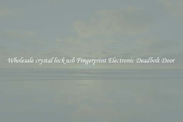 Wholesale crystal lock usb Fingerprint Electronic Deadbolt Door 