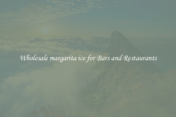 Wholesale margarita ice for Bars and Restaurants