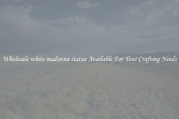 Wholesale white madonna statue Available For Your Crafting Needs