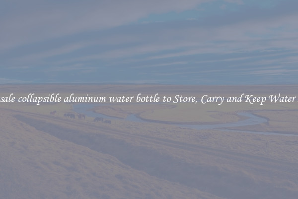 Wholesale collapsible aluminum water bottle to Store, Carry and Keep Water Handy