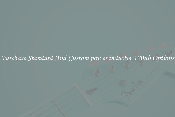 Purchase Standard And Custom power inductor 120uh Options