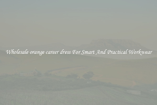 Wholesale orange career dress For Smart And Practical Workwear