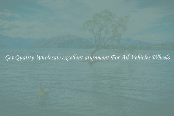 Get Quality Wholesale excellent alignment For All Vehicles Wheels