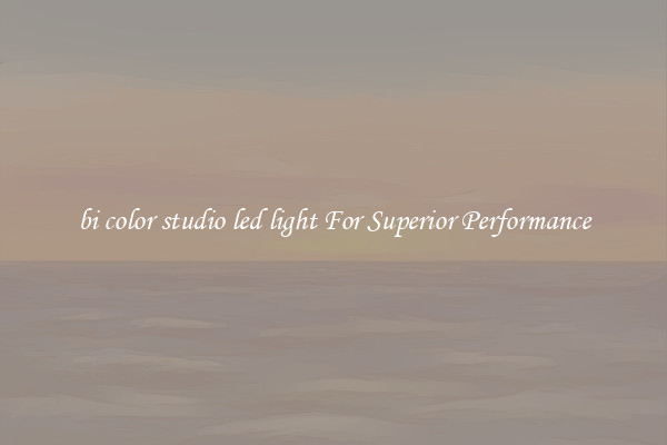 bi color studio led light For Superior Performance