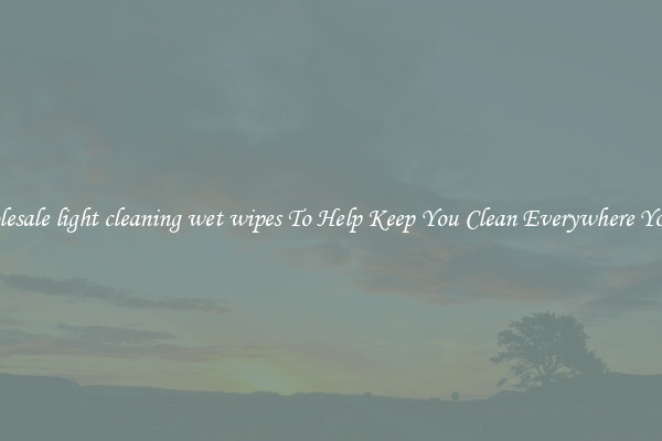 Wholesale light cleaning wet wipes To Help Keep You Clean Everywhere You Go