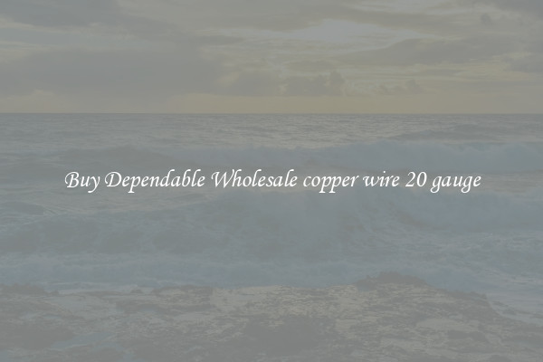 Buy Dependable Wholesale copper wire 20 gauge