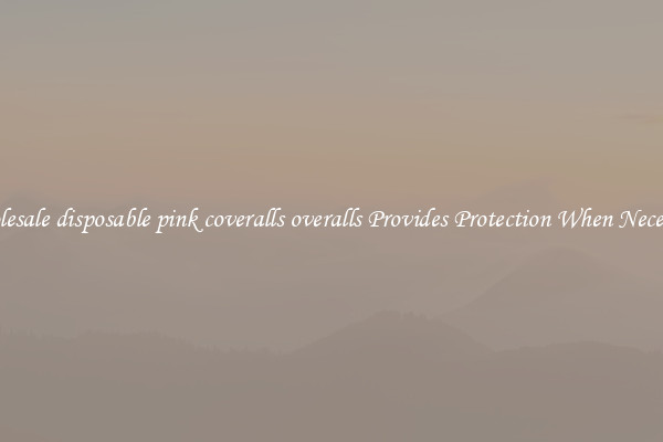 Wholesale disposable pink coveralls overalls Provides Protection When Necessary